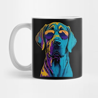 Neon Labrador Retrievers with Sunglasses Mug